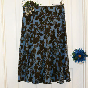 CATO Sz 4 Midi Tulip Skirt Floral Print